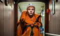 Prepare to dive … research engineer Aurore Molé in a survival suit.