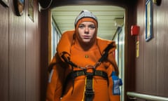 Prepare to dive … research engineer Aurore Molé in a survival suit.