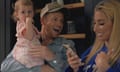 Joe and Stacey with Belle, one of their five children.