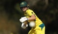 Georgia Voll bats for Australia in an ODI