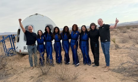 Katy Perry and Blue Origin crew return safely to Earth after space flight – video