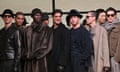 Giorgio Armani’s fall-winter collection at Milan fashion week.