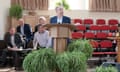A livestream of a church service in the northern Ukrainian city of Sumy captured the moment Russian ballistic missiles struck on Sunday