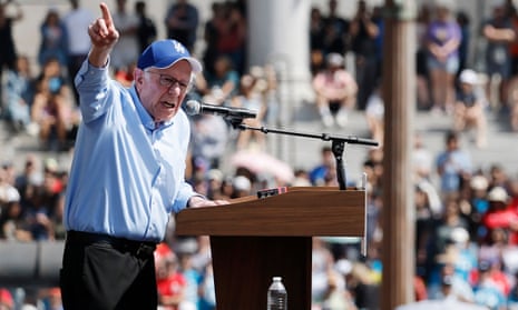 Bernie Sanders says US is 'living in a moment of extraordinary danger' – video