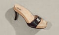 A heeled mule from the Balenciaga collaboration with Scholl.