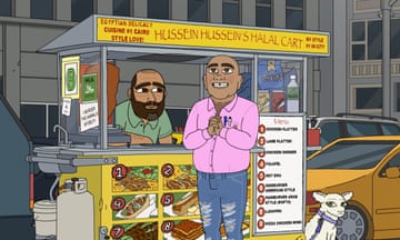 Rumi (Ramy Youssef) in a still from the animated series No 1 Happy Family USA