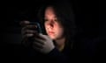 young person using phone