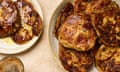 Jose Pizarro's hot cross torrijas with saffron-infused syrup.