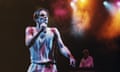 ‘Do Dignity!’ … Ricky Ross performing with the band in 1988.