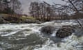 How far would you go for the shot? … a flooding river in the Highlands.