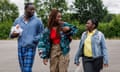 Tionne (Akins Subair), Tiana (Chenée Taylor) and Tanika (Kaydrah Walker-Wilkie) in Just Act Normal.
