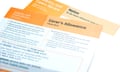 A claim form for carer’s allowance