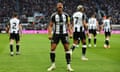 Jacob Murphy shouts in celebration of his goal