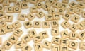 Scrabble tiles