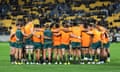The Wallabies prepare for a rugby union international