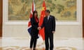 The chancellor, Rachel Reeves, meets China’s vice-premier, He Lifeng, during a visit to Beijing earlier this year.