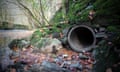 A waste discharge pipe.