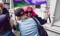 Campaigners celebrate outside the supreme court on Wednesday.