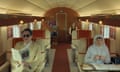 Benicio del Toro, Michael Cera and Mia Threapleton in Wes Anderson's The Phoenician Scheme.