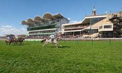 Field Of Gold on his way to winning the Craven Stakes at Newmarket