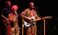 Amadou & Mariam performing at the Barbican in London in 2019.