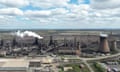 The British Steel plant in Scunthorpe