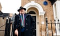 Bradwell pictured standing outside a house
