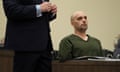 Sean M Higgins, the driver charged with killing NHL hockey player Johnny Gaudreau and his brother Matthew while they were bicycling, appears at the Salem County courthouse in New Jersey on Tuesday.