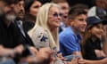 Miriam Adelson, owner of the Dallas Mavericks, looks on as they play the San Antonio Spurs at American Airlines Center in October.